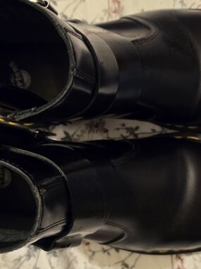 Dr. Martens Black Leather Combat Boots